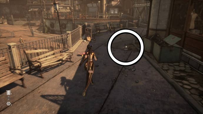 The Pixie Can location circled in Stellar Blade.