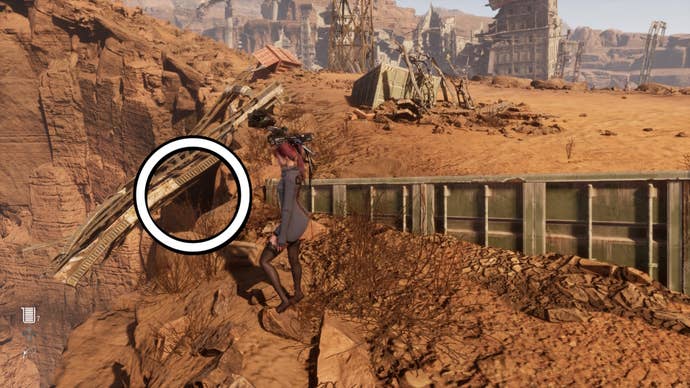 The Pixie Zero Can location circled in Stellar Blade.