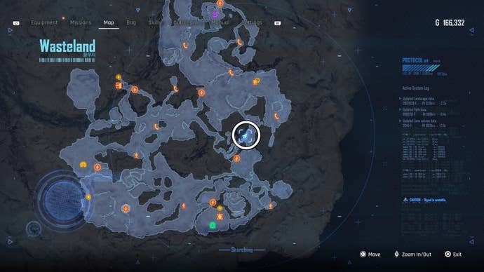 Menu view of a circled Can location in Stellar Blade.