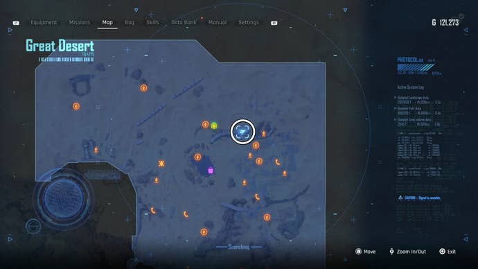 Map view of a circled Can location in Stellar Blade.