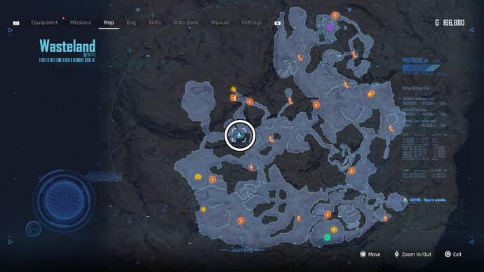 Map view of a circled Can location in Stellar Blade.