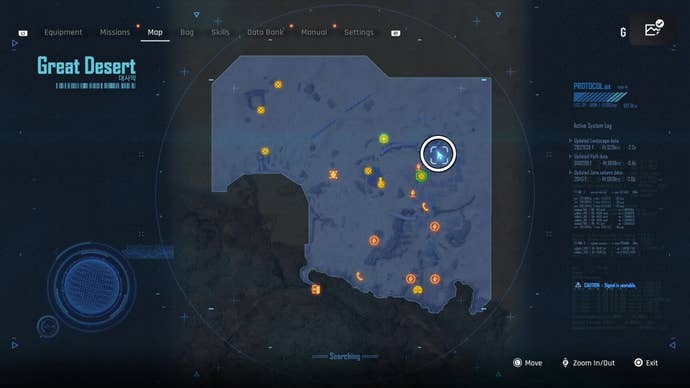 Map view of a circled Can location in Stellar Blade.