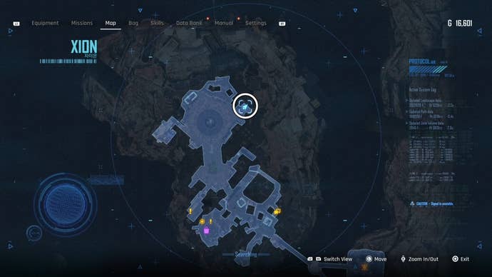 Map view of a circled Can location in Stellar Blade.