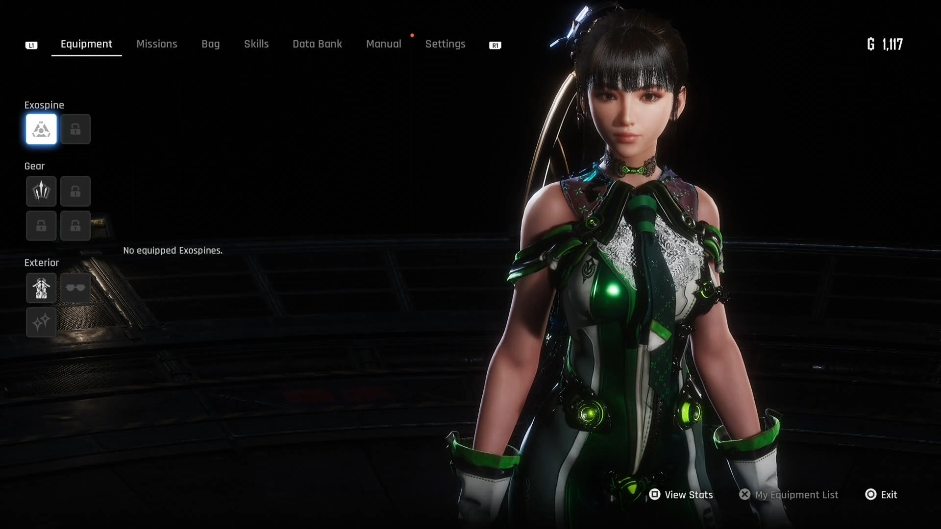 Eve from Stellar Blade in her default Planet Diving Suit 7th.