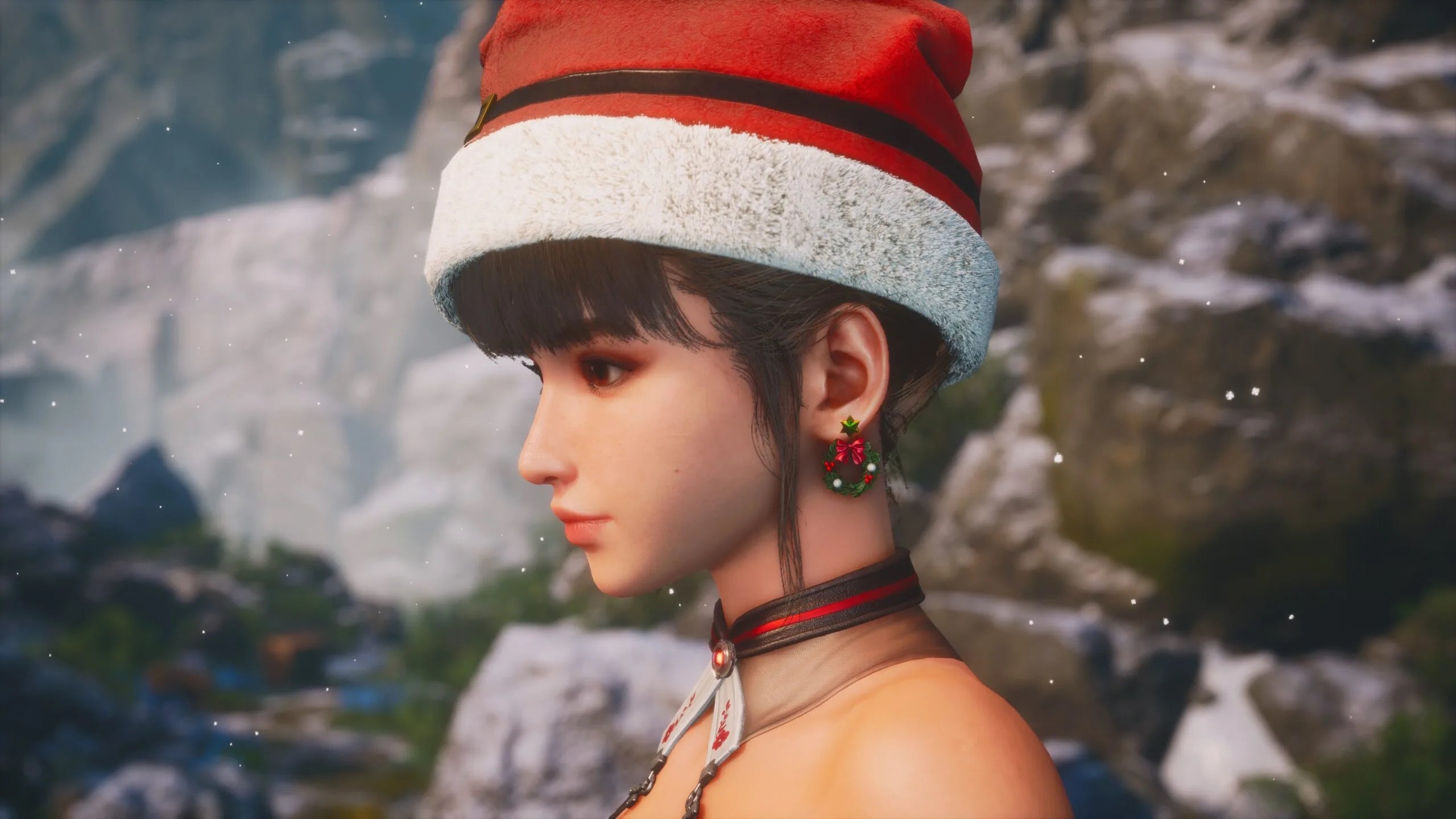 Eve&rsquo;s Wreath Earrings Holiday outfit in Stellar Blade.