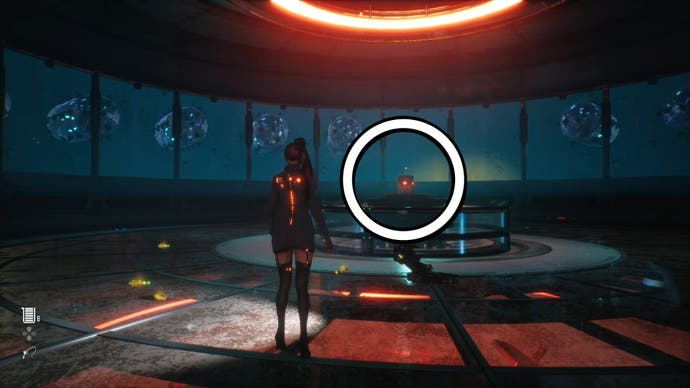 Planet Diving Suit (3rd) outfit location circled in Stellar Blade.