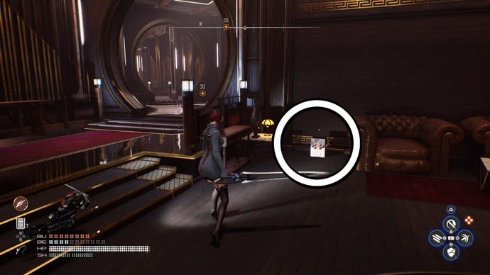 Silver Tooth outfit location circled in Stellar Blade.