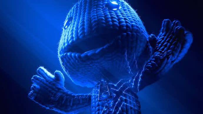 Still of Sackboy from a PlayStation Productions introduction video