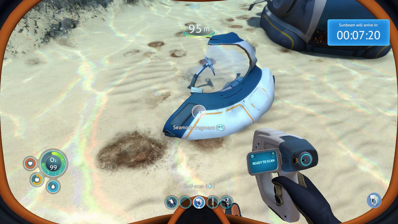 Seamoth Front View How to Get the Seamoth Submarine in Subnautica | VG247