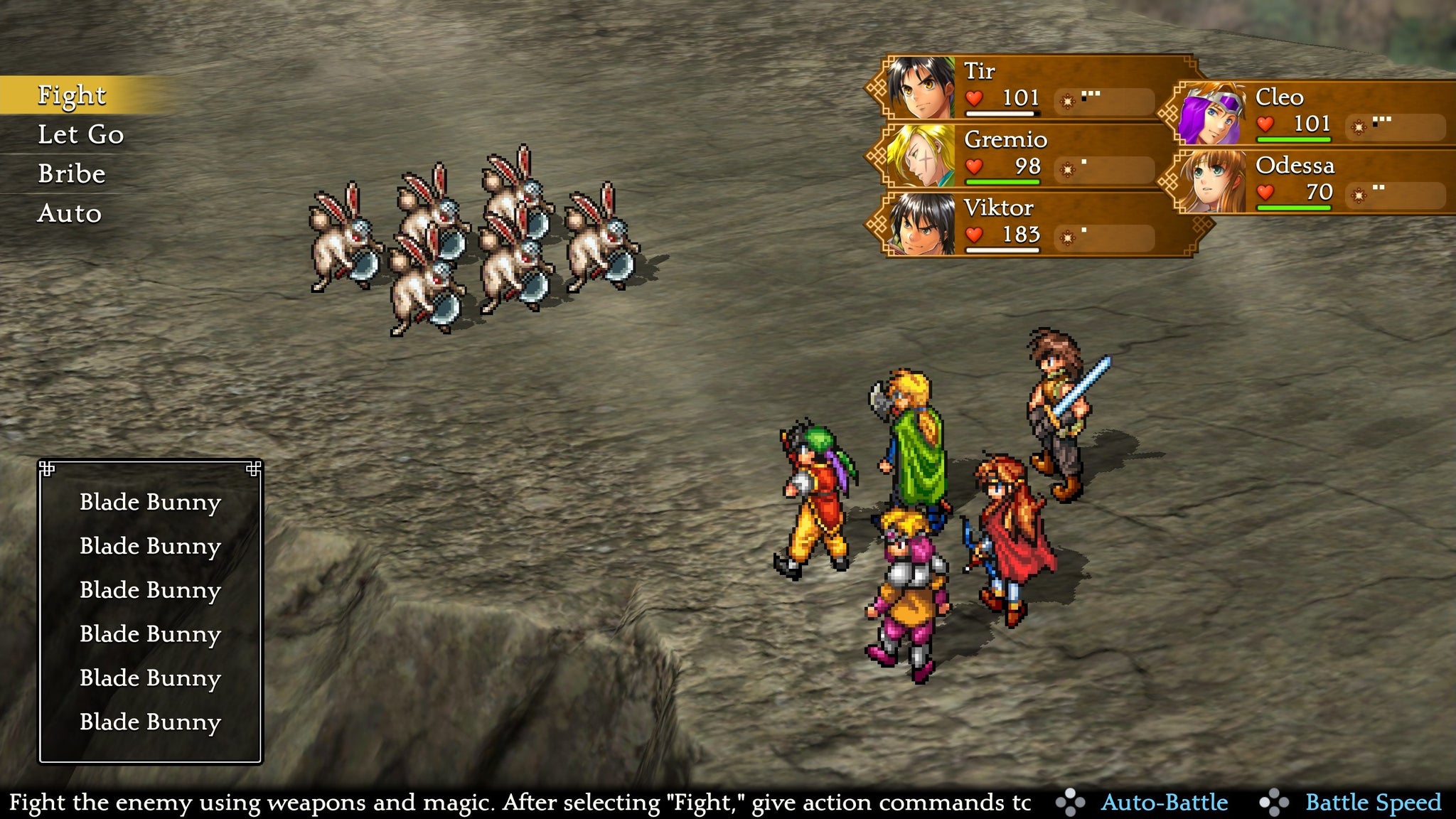 Fighting some rabbits in Suikoden 1. - 3