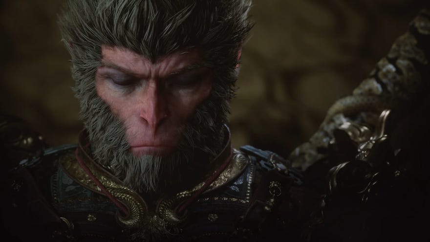A screenshot of Sun Wukong from Black Myth: Wukong.