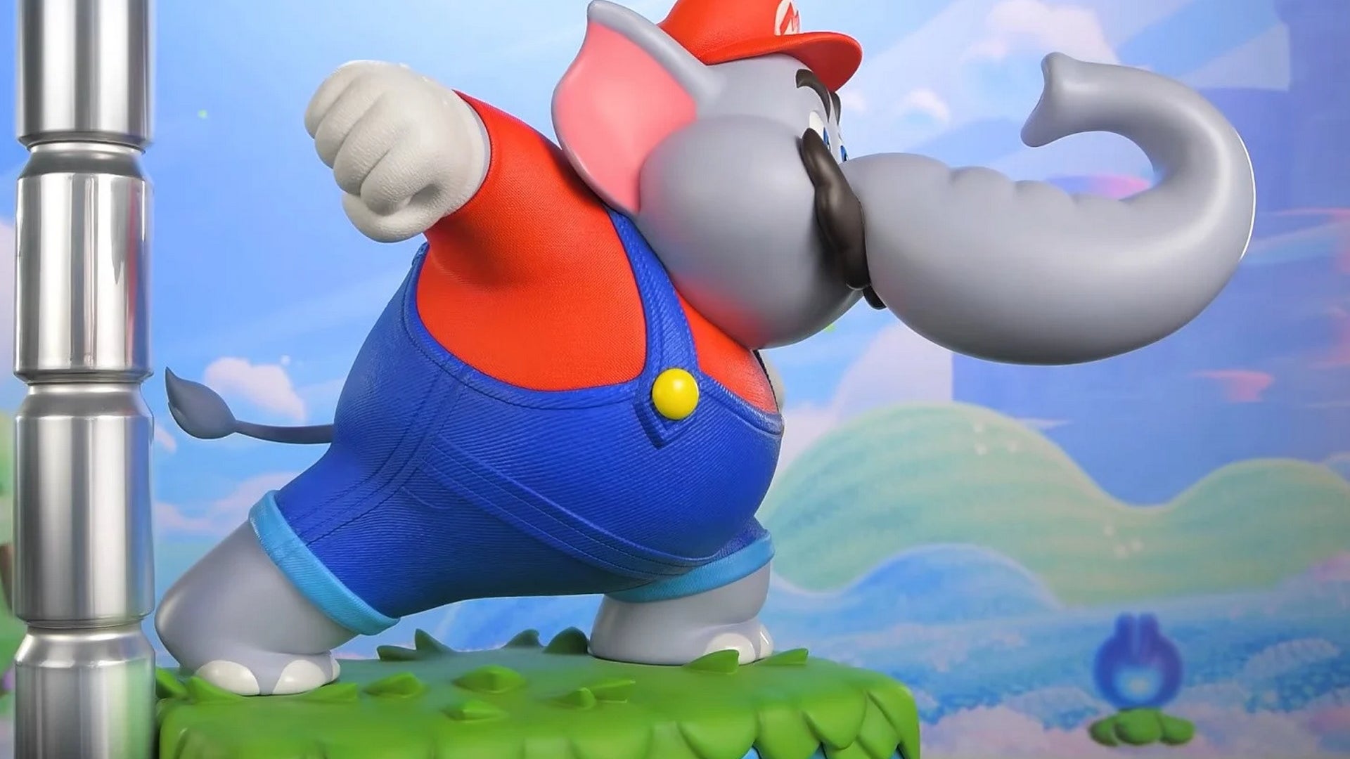 Super Mario Bros. Wonder: First 4 Figures enthüllt große Elefanten-Mario-Statue