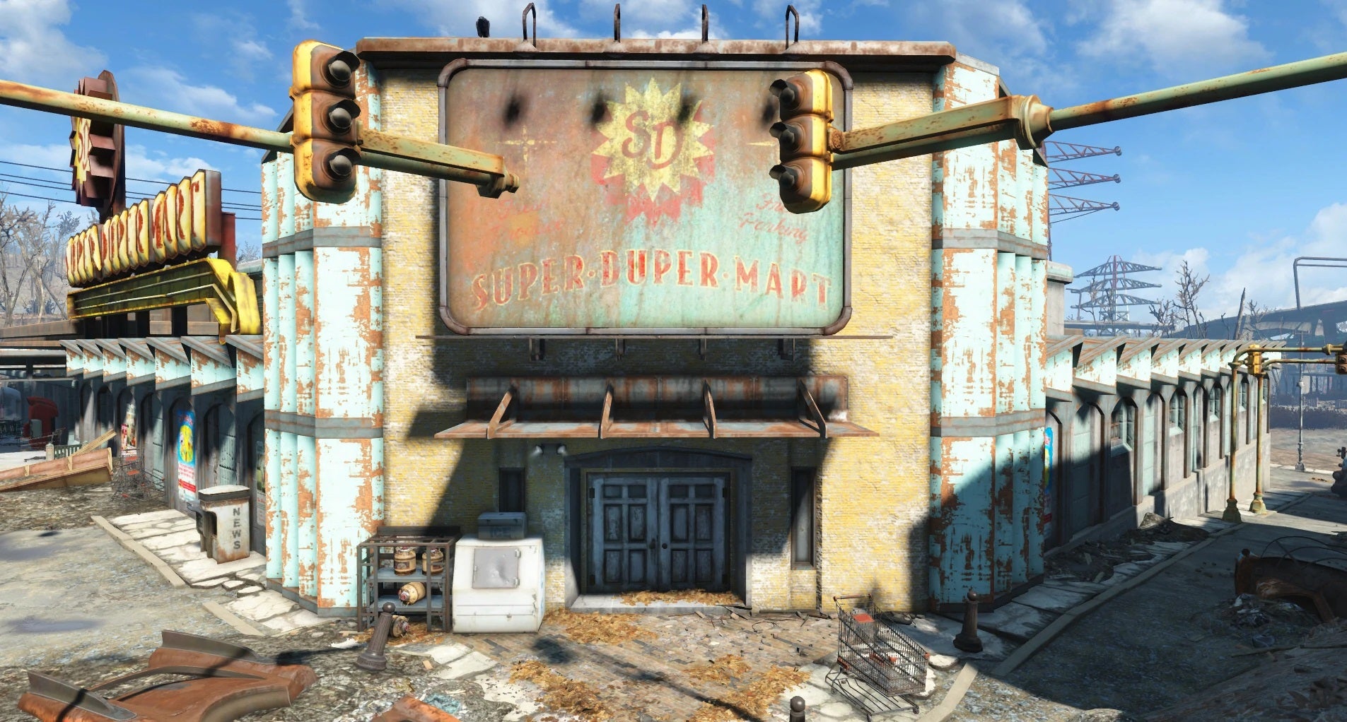 A Super Duper Mart in Fallout 4.