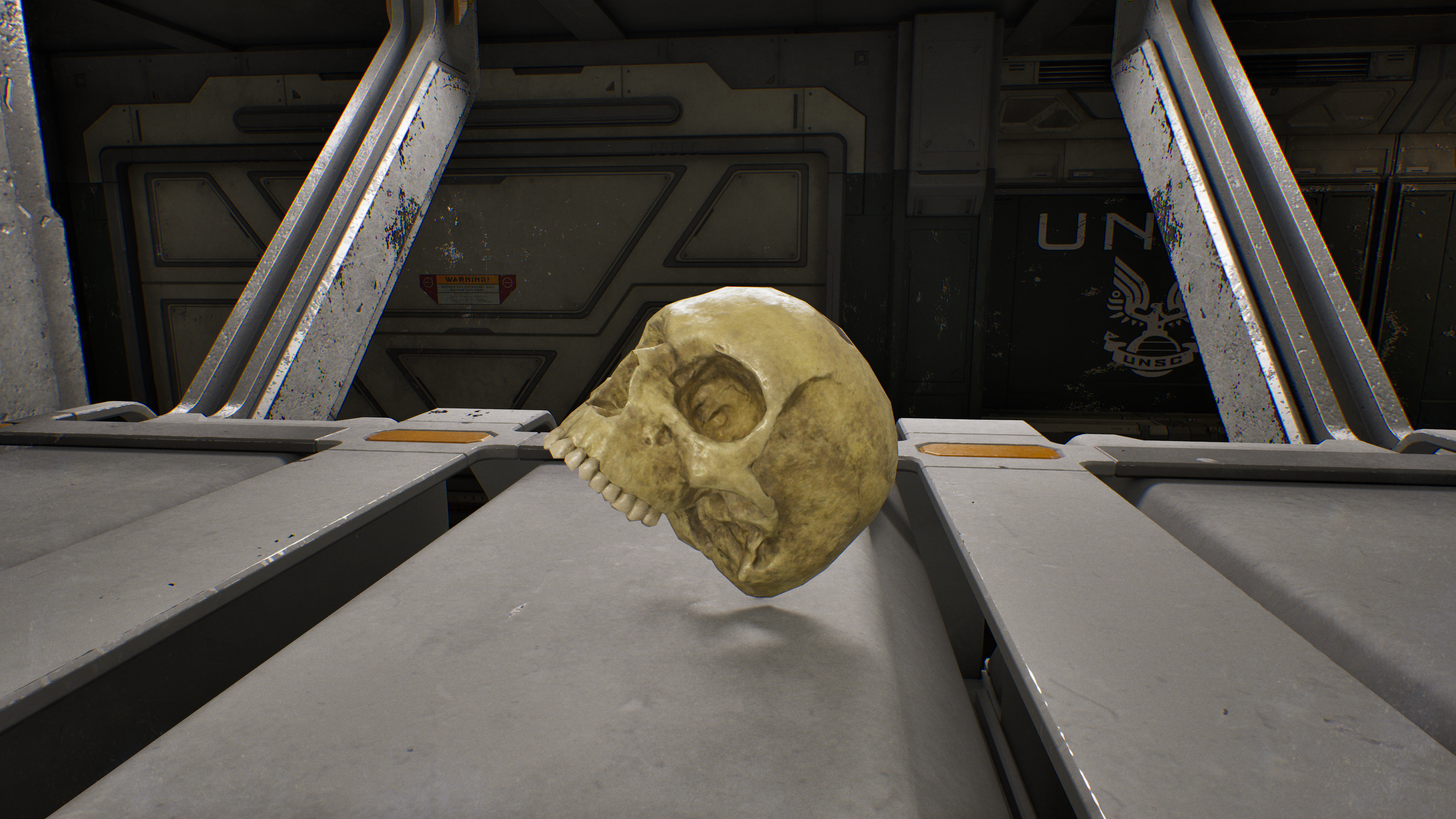 A Skull as it appears in Halo Campaign Evolved.
