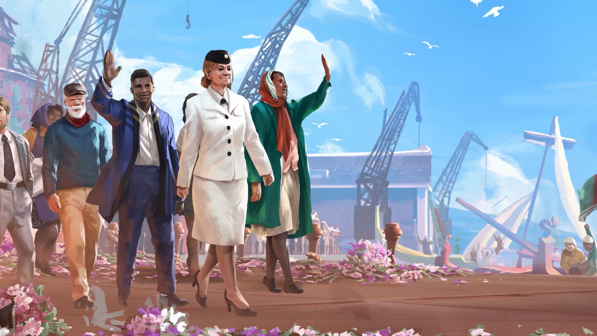 The leaders of the Galmland politburo in Suzerain Galmland