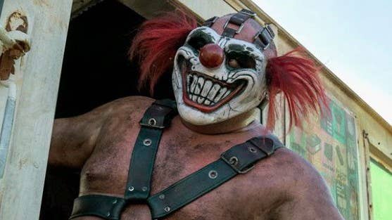 Twisted Metal’s clown character Sweet Tooth in Peacock’s TV adaptation