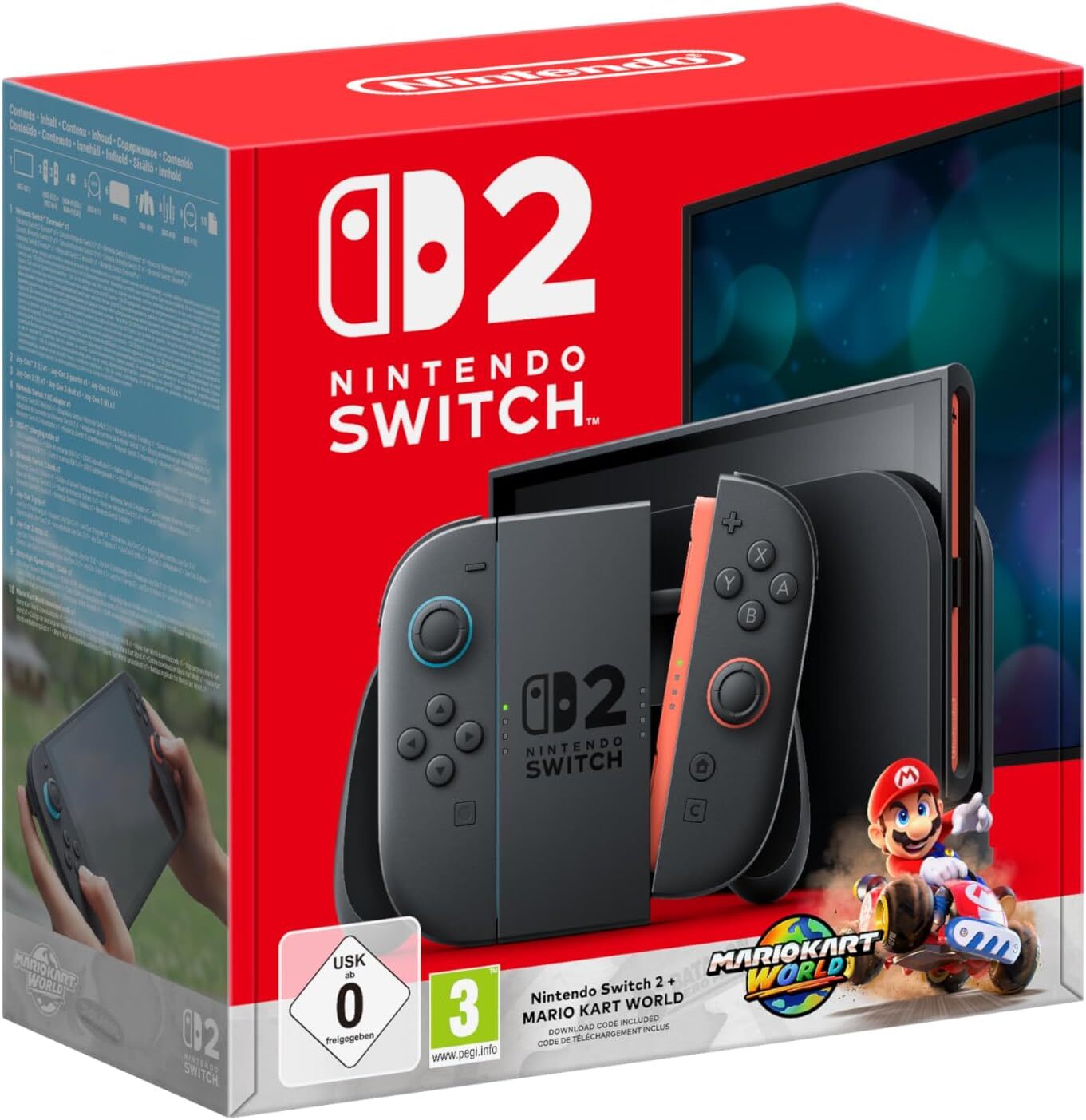 Switch Nintendo Switch Joy-Con 2セット付き Nintendo Switch 2 Joy-Con 2 (L)/(R) Light Blue/Light Red | GameStop