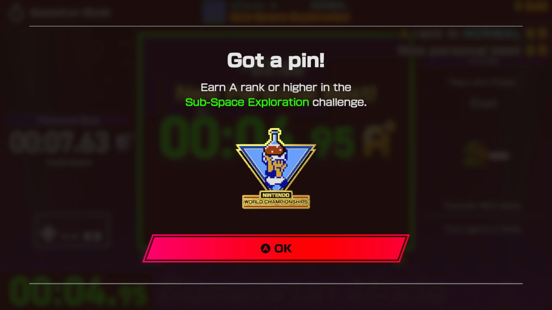 A pin screen that you can win in Nintendo World Championships: NES Edition - 4