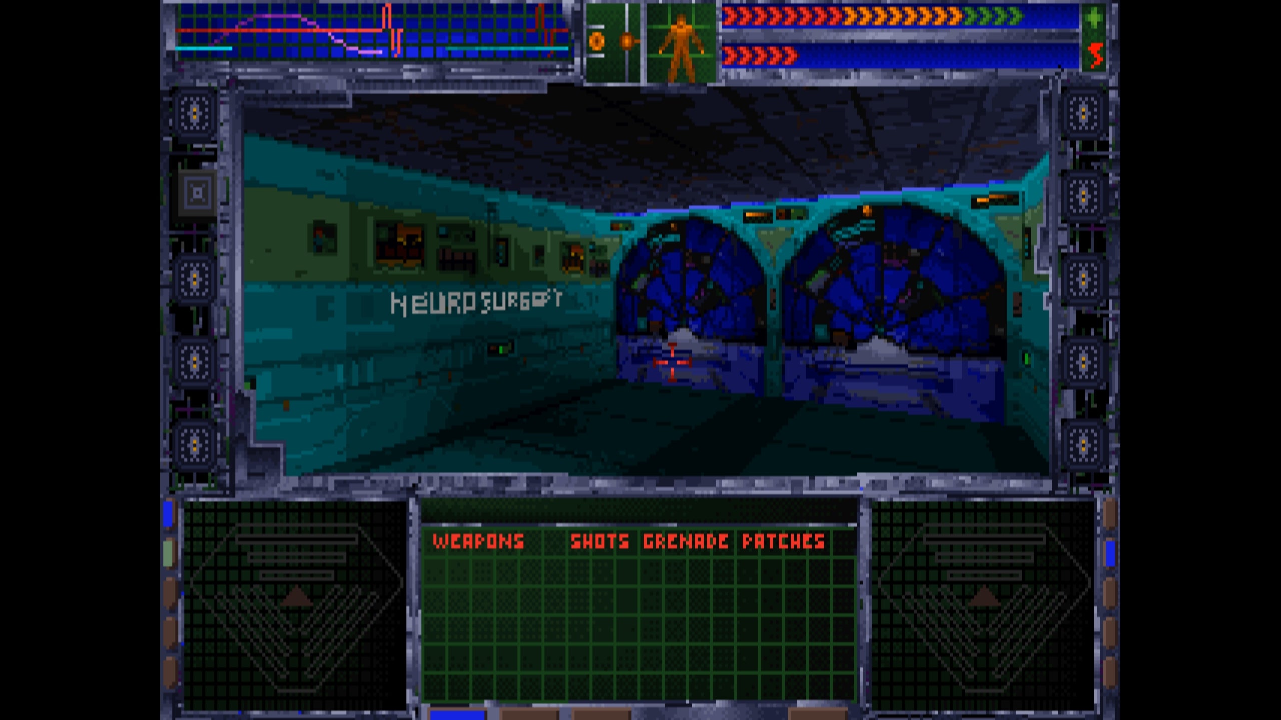 The medical bay in System Shock Classic.