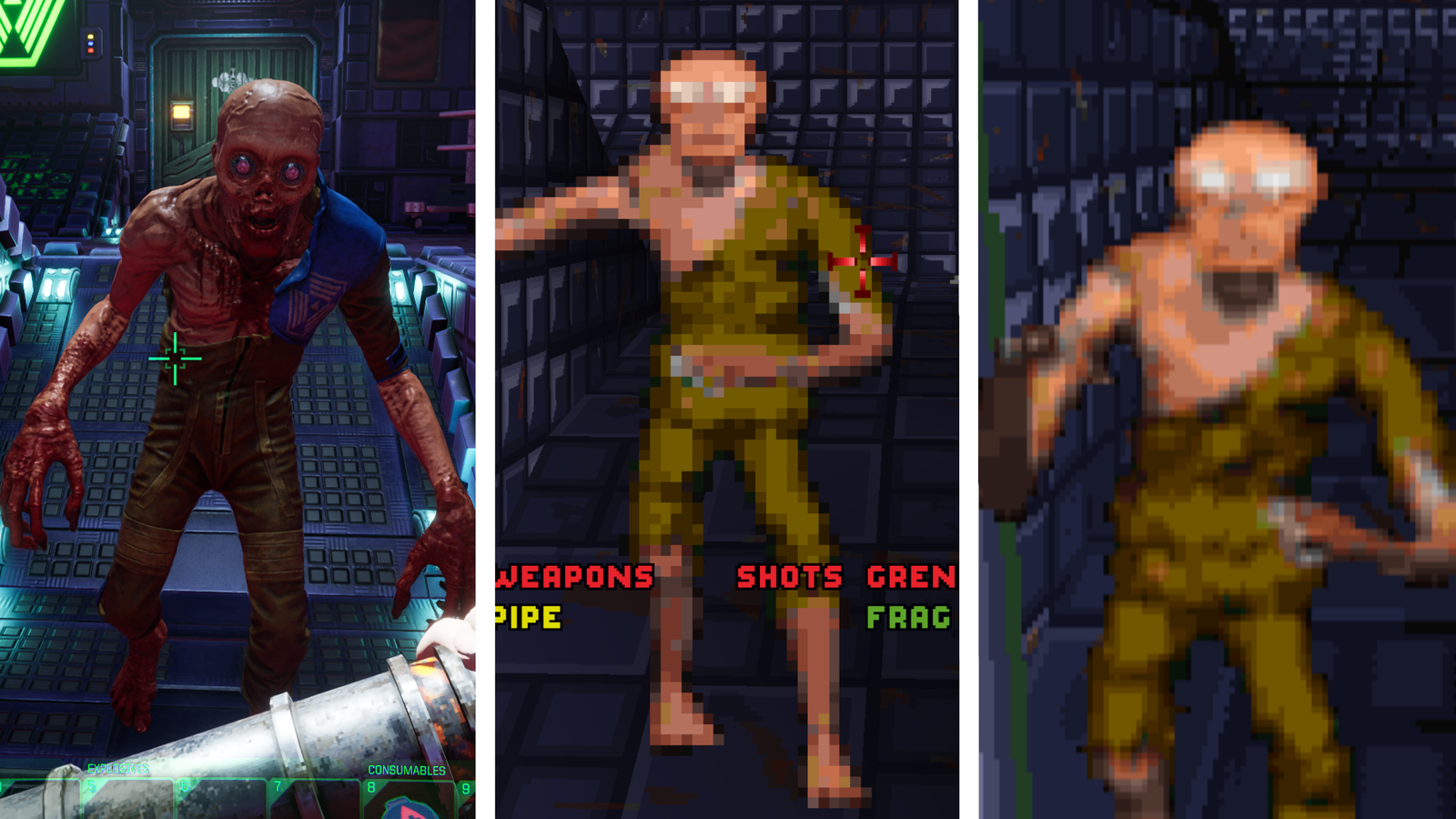 System Shock through the ages remake Enhanced Edition and