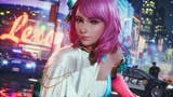 Alisa, a pink-haired female fighter, in close up in front of a street in Tekken 8.
