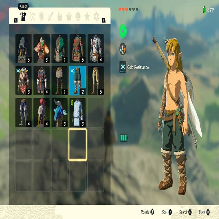 All armor sets and locations in Zelda Tears of the Kingdom