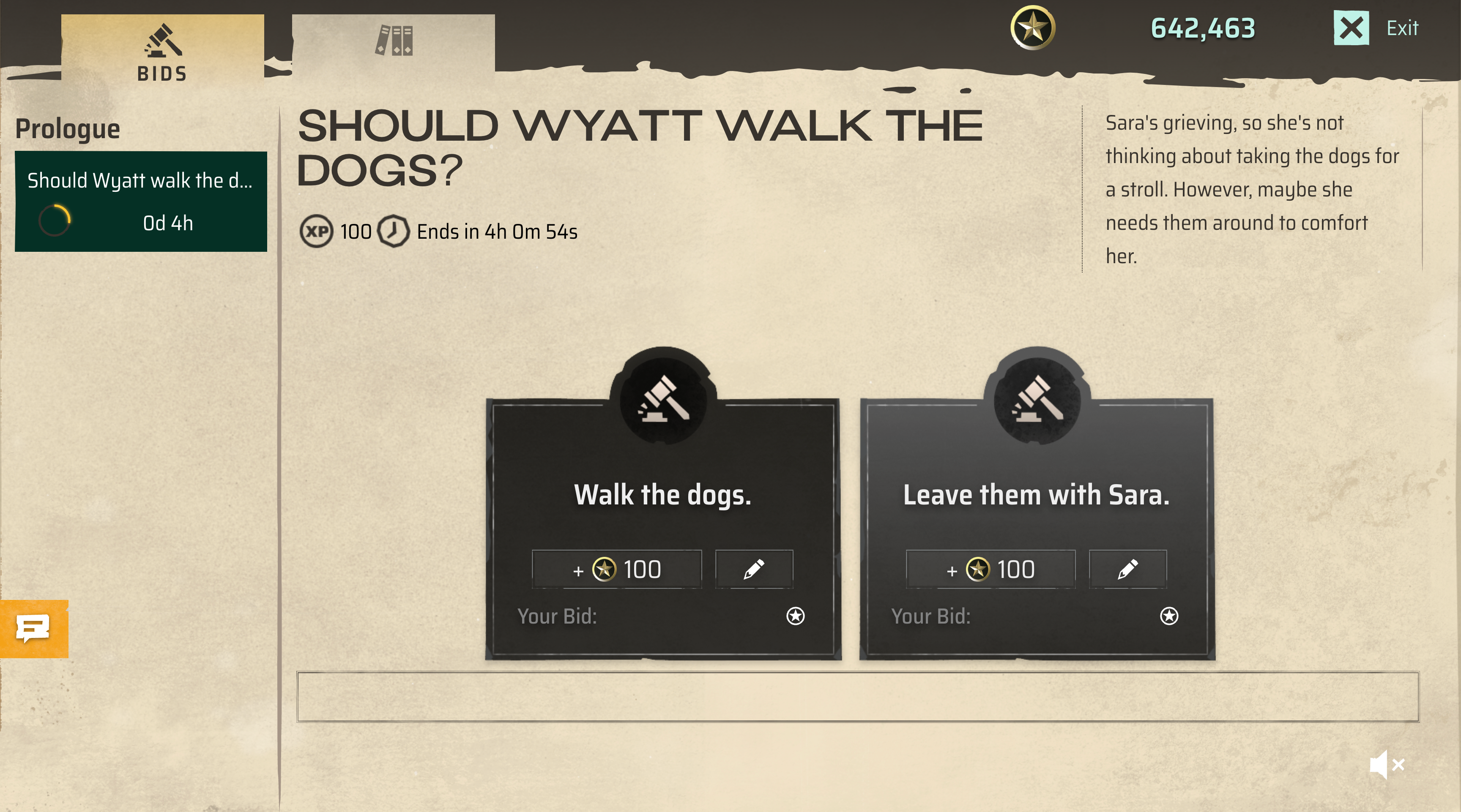 A user choice which splits the game&rsquo;s narrative.