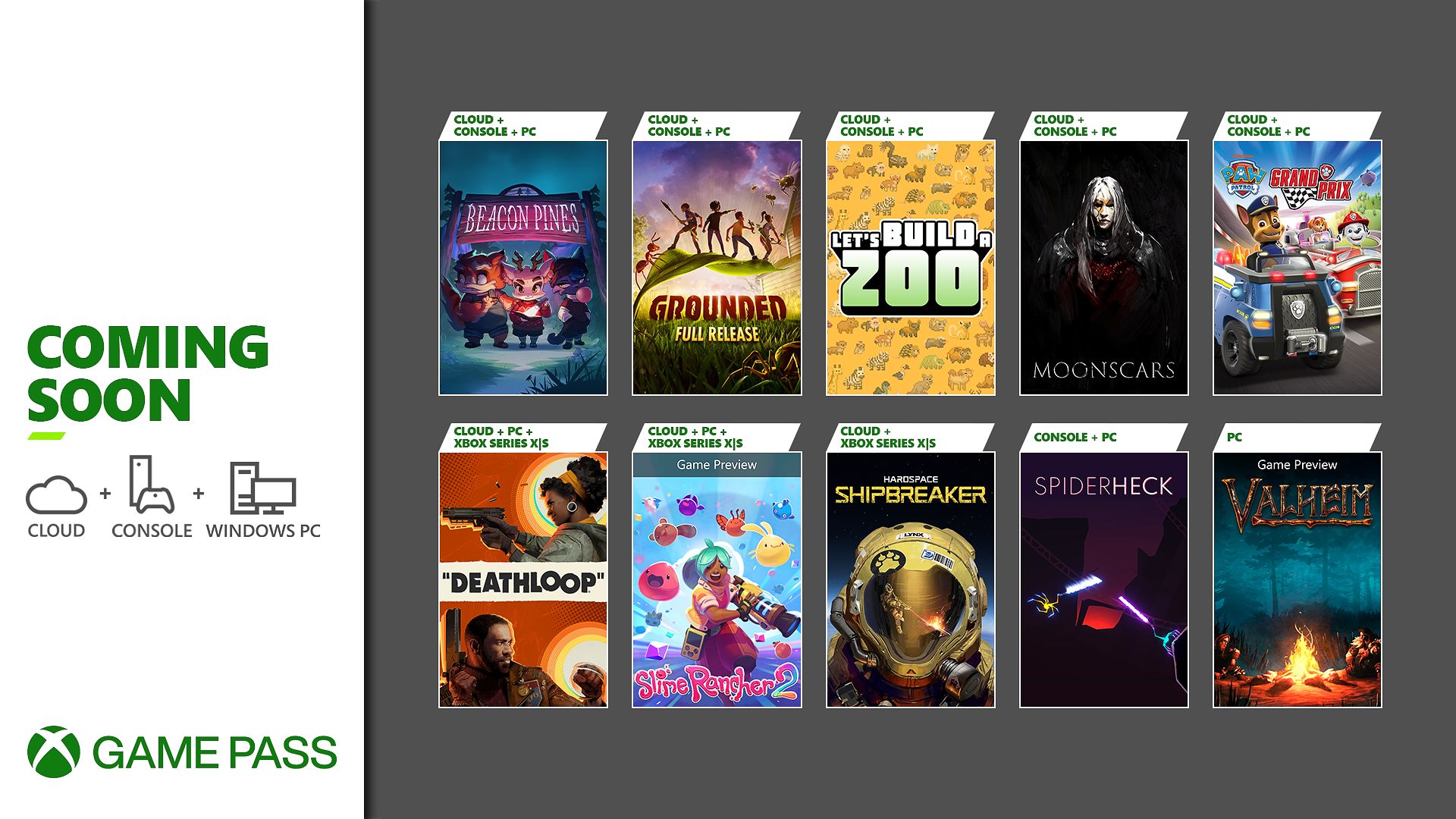 Games on shop new xbox