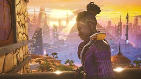 Tales of Kenzera screenshot showing African prince in Afro-futurist landscape in sunset