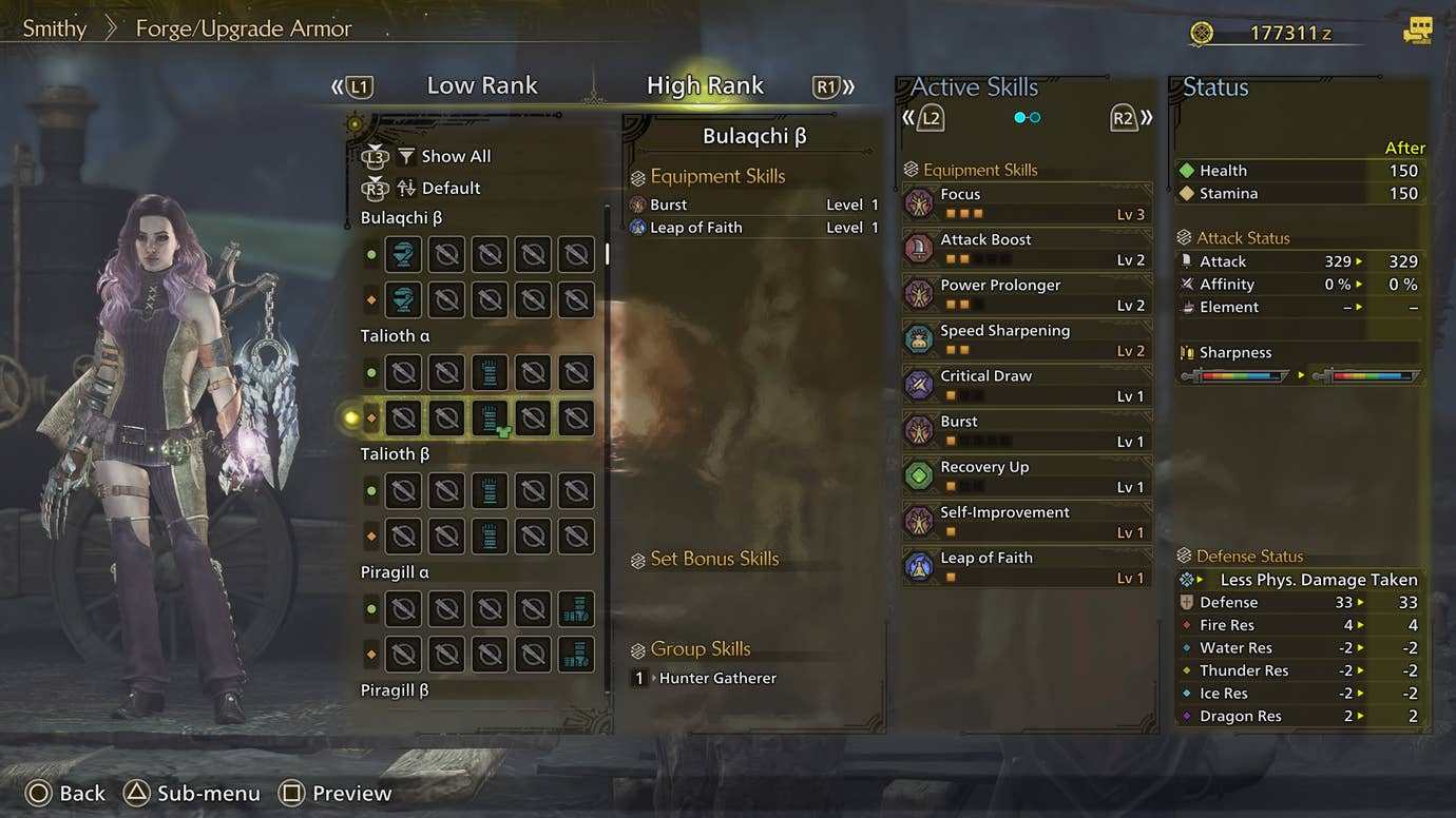 Talitha Scale All High Rank armor sets in Monster Hunter Wilds | Eurogamer.net