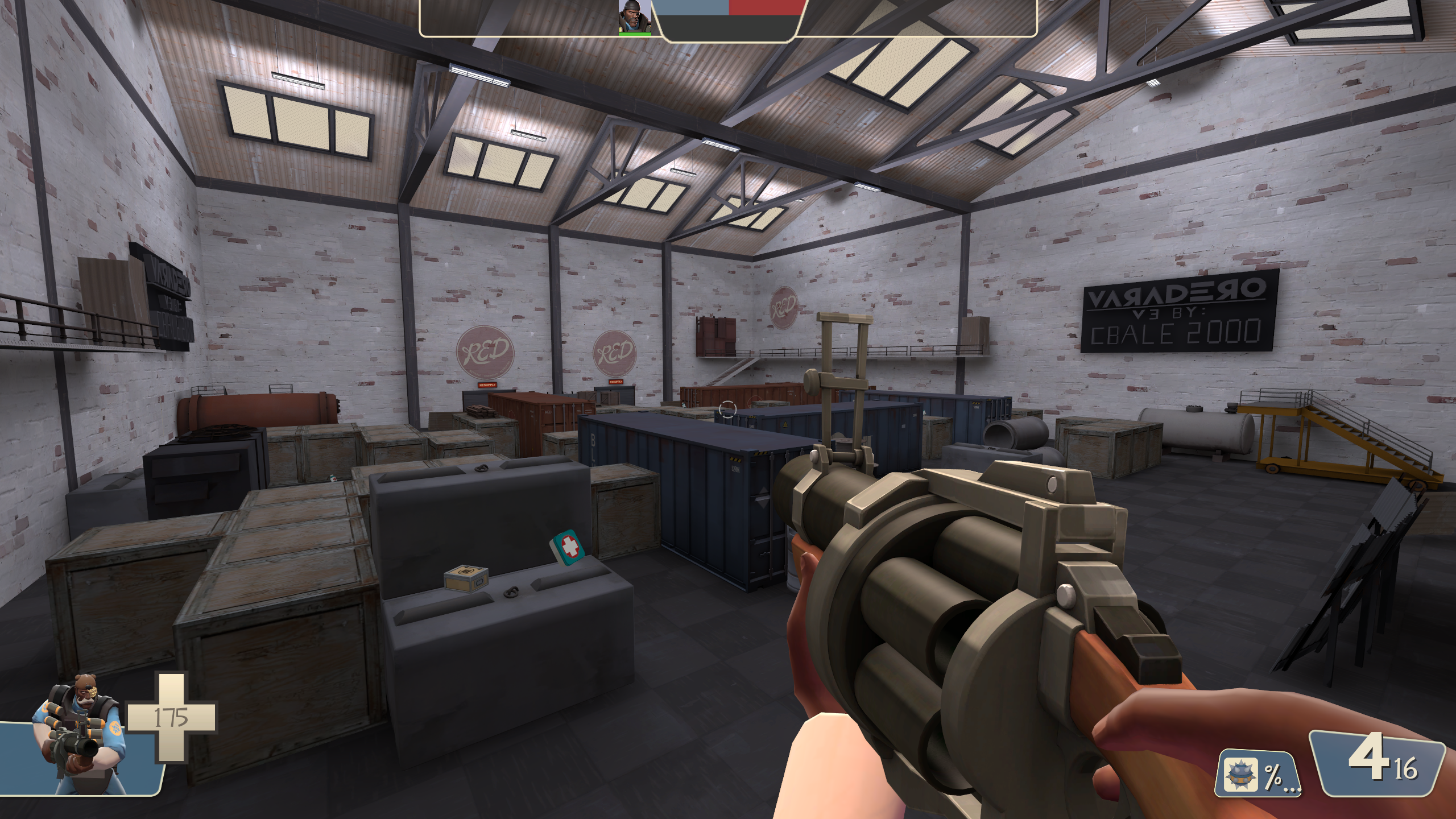 An empty duel_store_3 server in Team Fortress 2.
