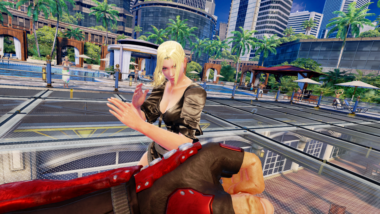 Tekken 7 running in VR with the UEVR mod.