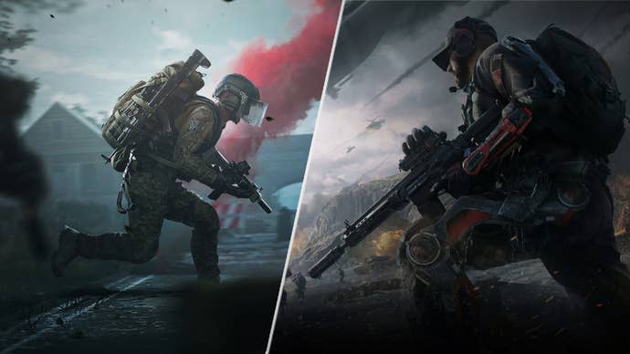 Screenshots from Arena Breakout Infinite, and Black Hawk Delta Ops