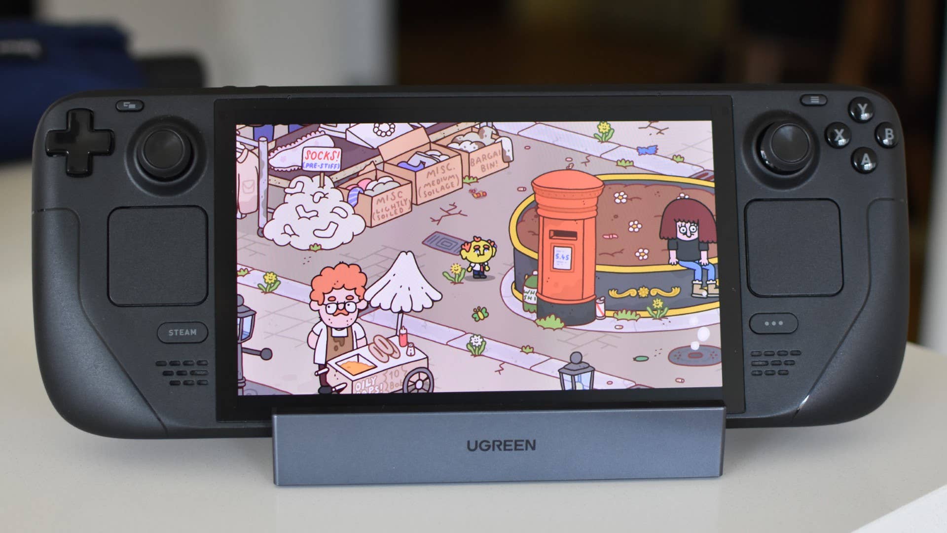 Thank Goodness You're Here! running on a Steam Deck OLED.