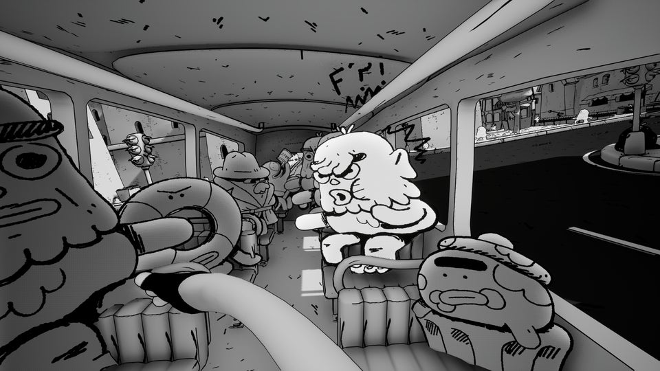 The pleasures of Double Fine's Thank You Bus Driver are not in the destination, nor the journey, but in slapping my disobedient passengers