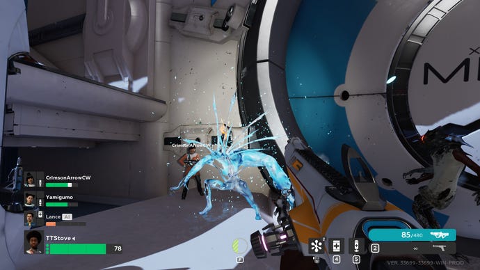 The ‘Unidentified’ alien in The Anacrusis attacks a survivor.