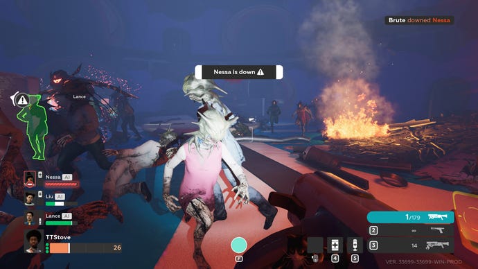 A horde of aliens attacks in The Anacrusis.