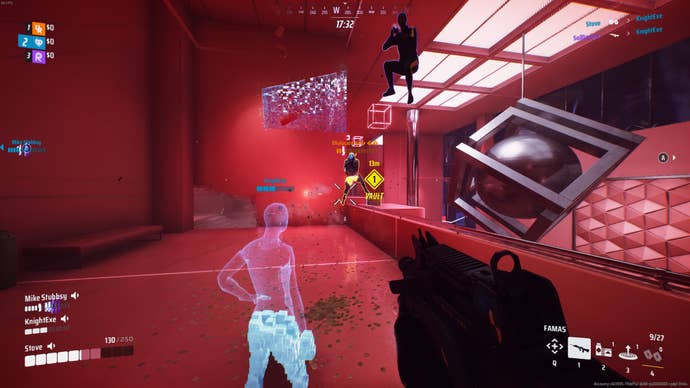 Fighting off enemies while a teammate revives in The Finals season 2.