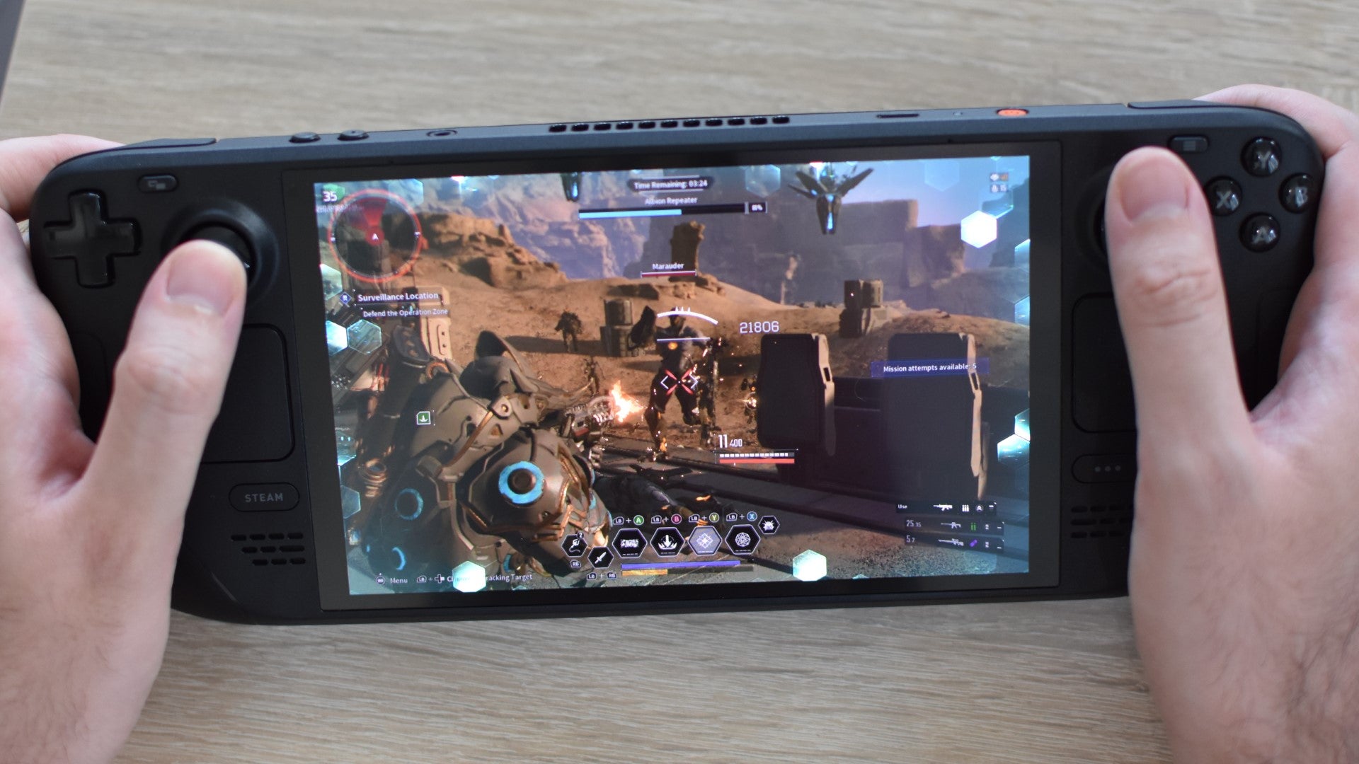 The First Descendant being played on a Steam Deck OLED. - 4