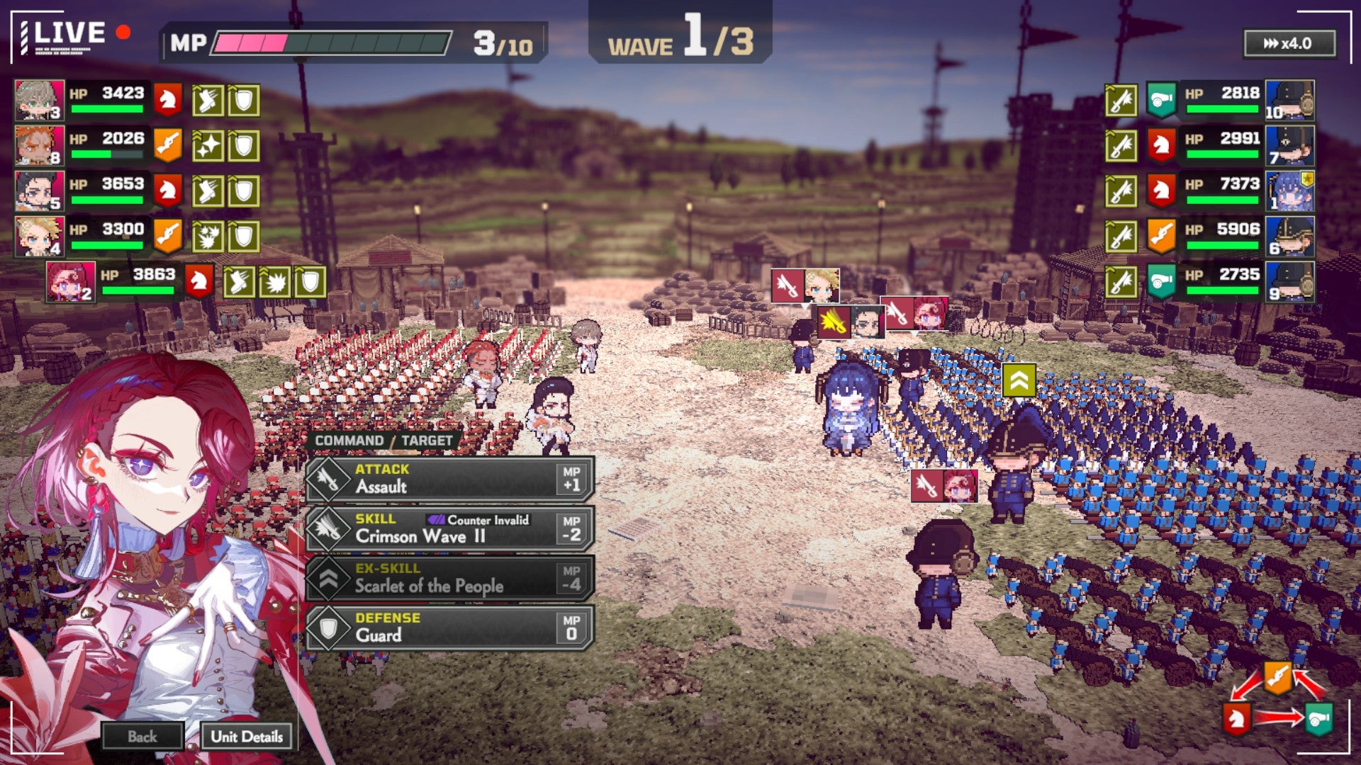 Two armies meet in The Great Villainess: Strategy of Lily.