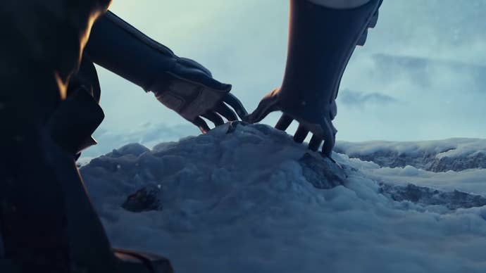 Mass Effect 5 image showing Liara unearthing an N7 badge.