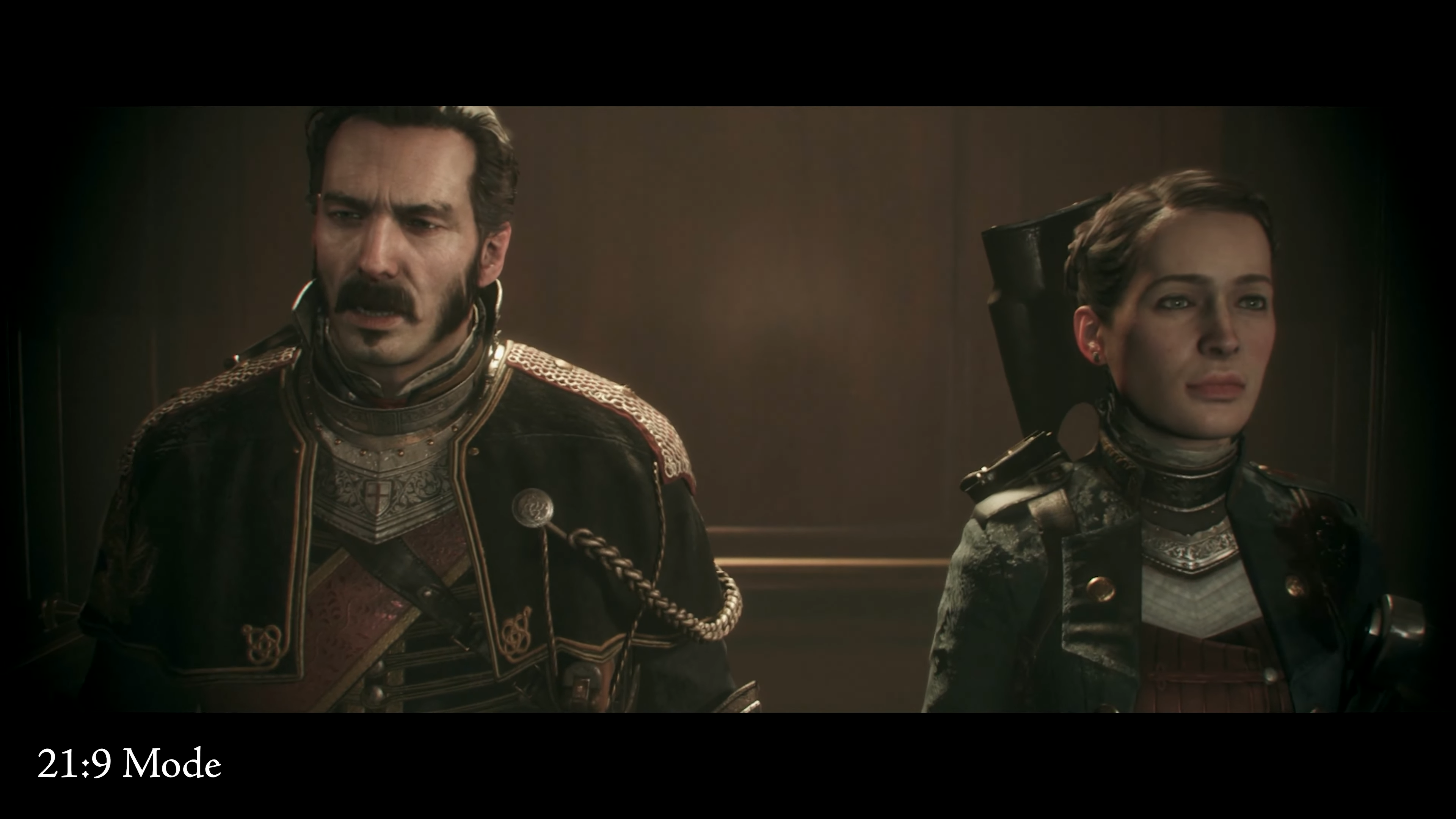 the order 1886 cutscene showing a 21:9 aspect ratio