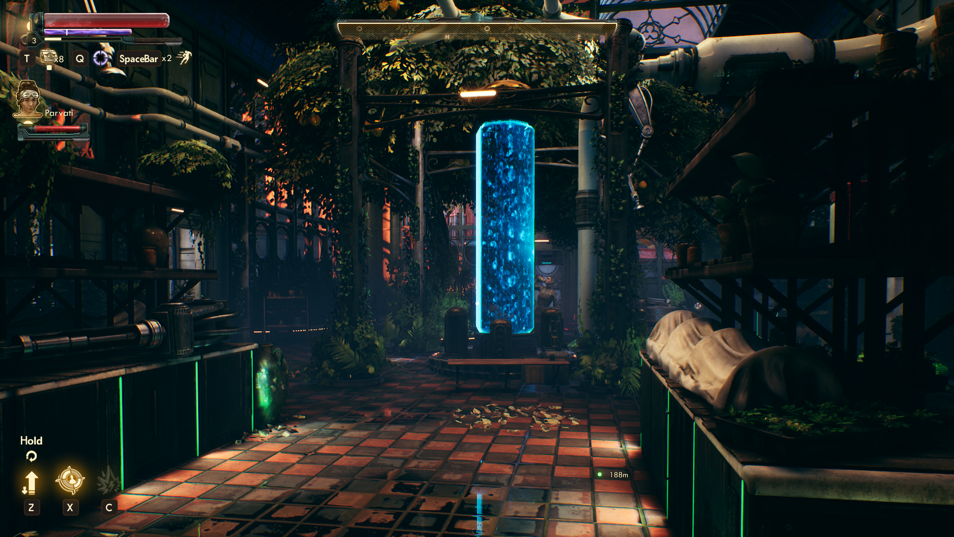 A science fiction-tinged hothouse in The Outer Worlds.