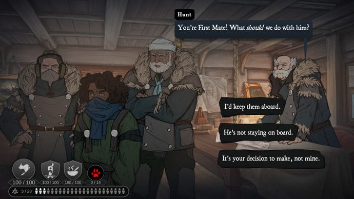 A stowaway is found on the ship in The Pale Beyond