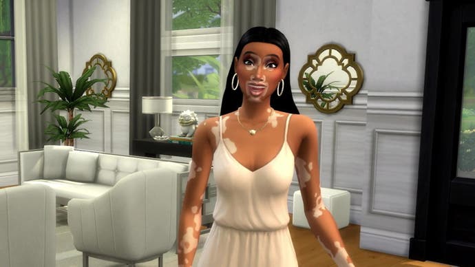 Model Winnie Harlow in The Sims 4