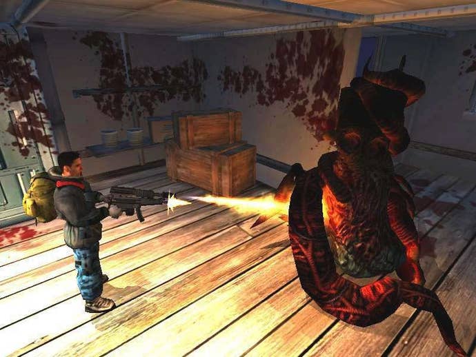 The Thing - flamethrower