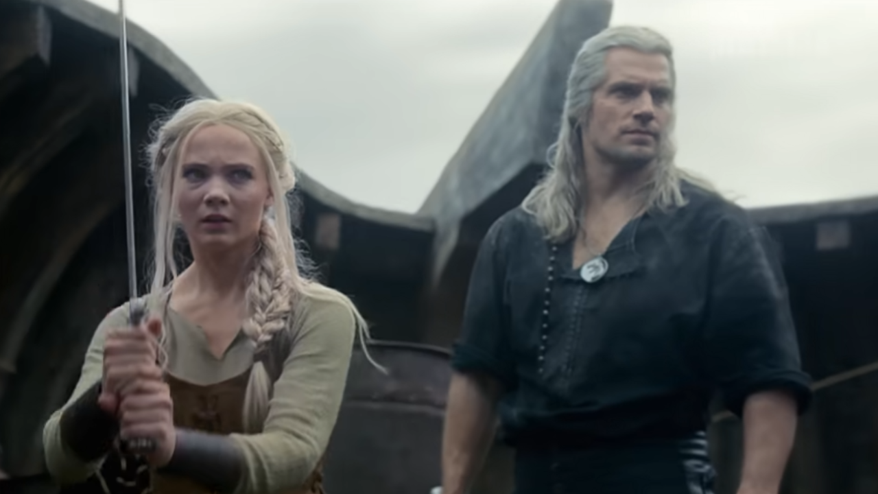 Ciri and Geralt in The Witcher season 3