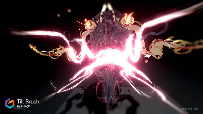 Tilt Brush bright light
