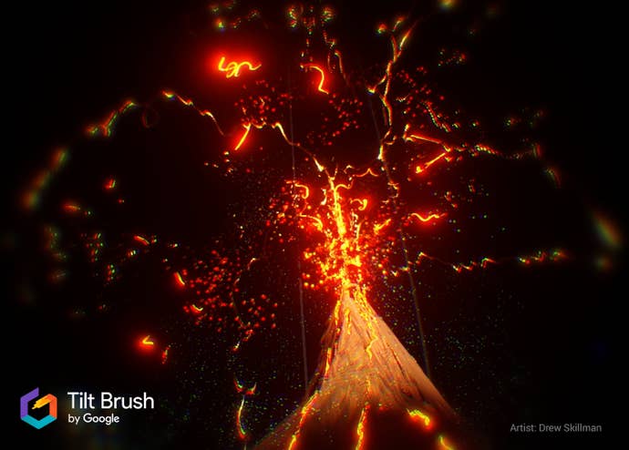 Tilt Brush volcano