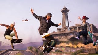 Tony Hawks Pro Skater 3 and 4 image showing three female skaters performing tricks